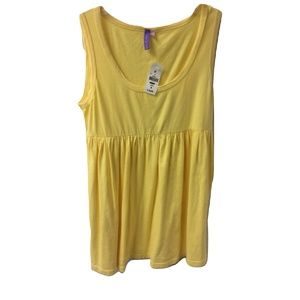NWT Emma Sam Vintage Inspired Yellow Tunic Blouse